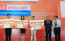 Trao giải cuộc thi Vô địch Tin học văn phòng thế giới 2015 tại Việt Nam