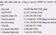 Công ty vàng Bồng Miêu xin miễn thuế chậm nộp do thiên tai