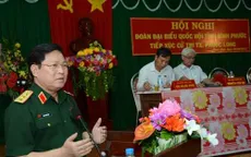 Thượng tướng Ngô Xuân Lịch tiếp xúc cử tri tỉnh Bình Phước