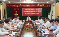 Đồng chí Tô Huy Rứa làm việc với Ban Thường vụ tỉnh ủy Nghệ An