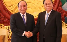 Phó Thủ tướng Nguyễn Xuân Phúc chào xã giao lãnh đạo cấp cao Lào
