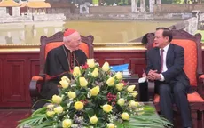 Bí thư Thành ủy Hà Nội tiếp Bộ trưởng Bộ truyền giáo Tòa thánh Vatican