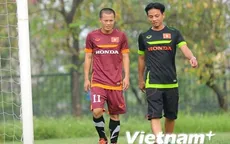 Thành Lương bị đau ở buổi tập đầu tiên với U23 quốc gia