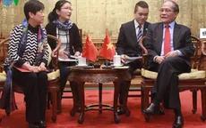 Chủ tịch QH Nguyễn Sinh Hùng gặp Chủ tịch Hội Hữu nghị đối ngoại nhân dân Trung Quốc