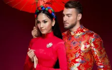 Á hậu Trương Thị May sánh đôi cùng “mỹ nam” làng bóng đá ngoại quốc