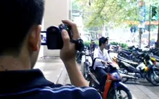 Nhiều người dân quay clip giao thông đưa lên mạng
