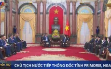 Chủ tịch nước Trương Tấn Sang tiếp Thống đốc tỉnh Primorie, Nga