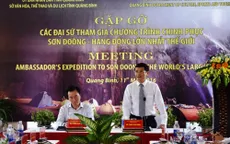 Đoàn đại sứ quốc tế chinh phục Sơn Đoòng đến Quảng Bình