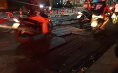 TP.HCM: Mưa lớn gây bung nhựa trải đường tạo nhiều "ổ voi"