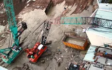 Quy Nhơn: Cần cẩu công trường gãy đổ vào nhà dân