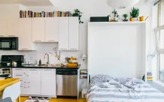 Độc đáo căn hộ không cần phòng ngủ vẫn có chỗ đặt giường êm