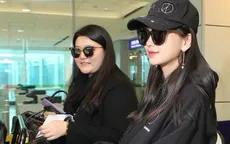 Mặc áo rộng, Angelababy khéo léo che bụng bầu