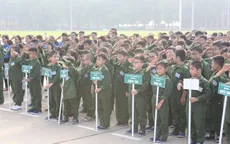 Hơn 130 “chiến sĩ nhí” xuất quân tham dự Học kỳ trong quân đội