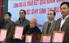 Trao 94 kết quả giám định ADN cho thân nhân liệt sỹ