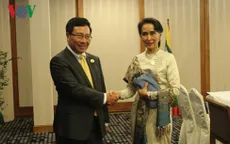 Phó Thủ tướng Phạm Bình Minh hội kiến Bộ trưởng Ngoại giao Myanmar