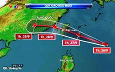 Vùng biển Đông Bắc Biển Đông bị ảnh hưởng hoàn lưu bão Megi