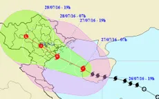 Bão Mirinae suy yếu