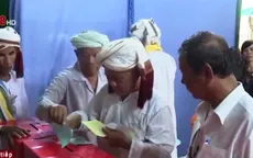 Không khí bầu cử của đồng bào Chăm vùng hạn Bình Thuận