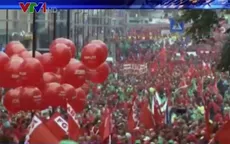 60.000 người biểu tình chống chính sách khắc khổ tại Brussels, Bỉ