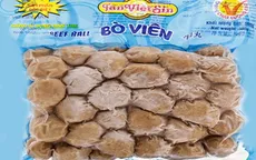 5 mẫu bò viên của Công ty Việt Sin chứa Ure và chất phụ gia