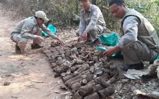 Phát hiện bom tại khu vực biên giới