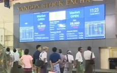 Thị trường chứng khoán Myanmar biến động mạnh