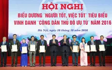 Hà Nội vinh danh 9 “Công dân Thủ đô ưu tú” năm 2016