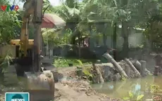 Hậu Giang: Đồng loạt thi công cống ngăn mặn, người dân gặp khó