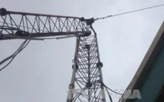 Hà Nội: Cột thu phát sóng đổ gục, một người chết