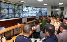 CSGT ASEAN thăm trung tâm điều khiển giao thông Hà Nội