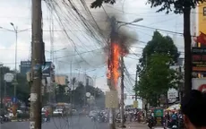 TP.HCM: Dây điện và cáp viễn thông bất ngờ bốc cháy