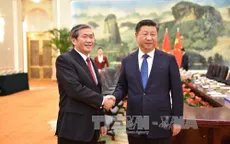 Đồng chí Đinh Thế Huynh hội kiến Tổng Bí thư, Chủ tịch nước Trung Quốc Tập Cận Bình