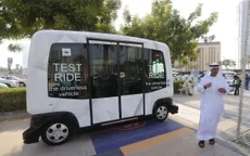 Xe bus không người lái ở Dubai