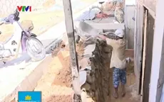 Nha Trang: Thi công đường cao hơn nhà... 2m gây ảnh hưởng hàng trăm hộ dân