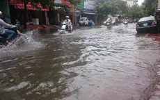 Ngập úng tuyến đường đang thi công tại Bà Rịa - Vũng Tàu