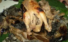 Gà nướng đất sét - món ăn dân dã nổi tiếng thơm ngon
