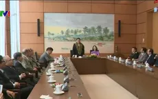 PCTQH Tòng Thị Phóng gặp mặt Đoàn đại biểu Quốc hội TP Hải Phòng các khóa
