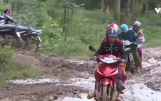 Giao thông vùng sâu tỉnh Đăk Lăk gặp khó khăn sau lũ