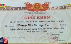 Âm thầm thu hồi giấy khen có danh hiệu lạ