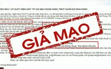 Xuất hiện giấy tờ Ngân hàng Quân đội ban hành giả mạo