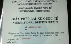 Bắt đầu cấp giấy phép lái xe quốc tế qua mạng