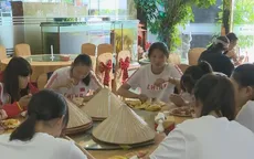 Các VĐV hài lòng với công tác hậu cần của BTC VTV Cup 2016 - Tôn Hoa Sen