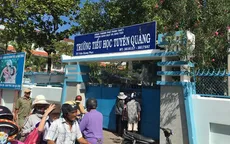 Cháy lớn cạnh trường Tiểu học tại Phan Thiết
