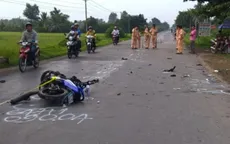 Xe tang lấn làn gây tai nạn, 3 người tử vong tại Vĩnh Long