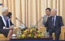 Tổng Bí thư tiếp Tổng Giám đốc IMF Christine Lagarde