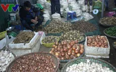 Chợ đầu mối Minh Khai hối hả những ngày giáp Tết
