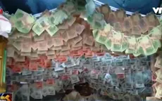 Ấn Độ: Trang trí ngôi đền với hơn 10.000 USD tiền mặt