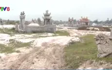 Lấn chiếm hàng nghìn mét vuông đất công để xây lăng mộ