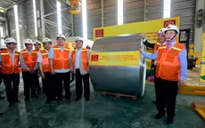 Nhà máy Hoa Sen Nghệ An cho ra lò cuộn tôn thương phẩm đầu tiên