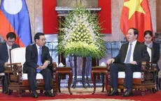 Chủ tịch nước Trần Đại Quang tiếp Phó Chủ tịch nước Lào